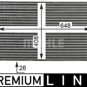 Kühlmittelkühler AUDI A3 1.6 / 1.6 FSI - MAHLE