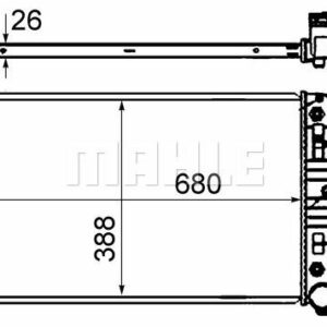 MOTOR SU RADYATORU MERCEDES SPRINTER 906 06 - MAHLE