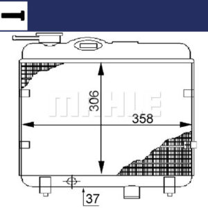 Kühlmittelkühler FIAT PANDA - MAHLE