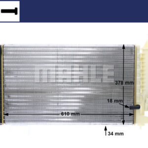 Kühlmittelkühler CITROEN ZX / PEUGEOT 306 - MAHLE