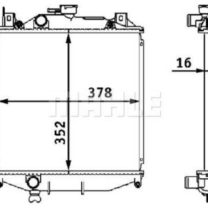 Kühlmittelkühler SUZUKI SWIFT II - MAHLE