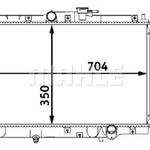 Kühlmittelkühler HONDA PRELUDE V 96-00 - MAHLE