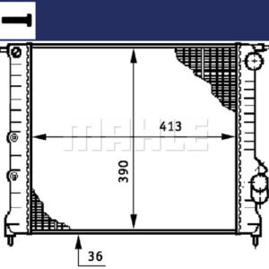 Kühlmittelkühler RENAULT RAPID - MAHLE