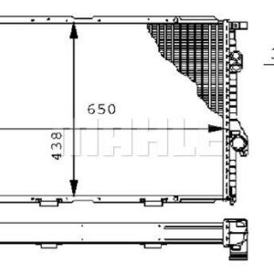 Kühlmittelkühler BMW 5 E39 - MAHLE