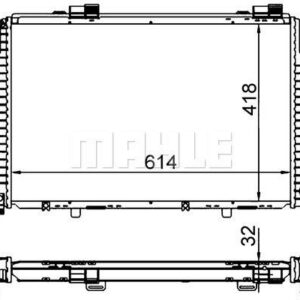 Kühlmittelkühler MB C320AMG W202 - MAHLE