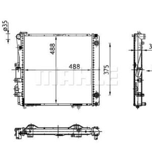 MOTOR SU RADYATORU MERCEDES S-CLASS M103 W126 85 91 - MAHLE