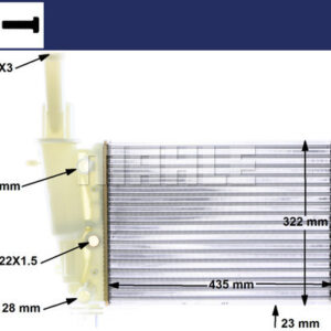 Kühlmittelkühler FIAT PUNTO - MAHLE