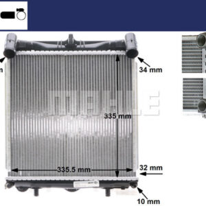 Kühlmittelkühler PORSCHE 911/BOXTER - MAHLE