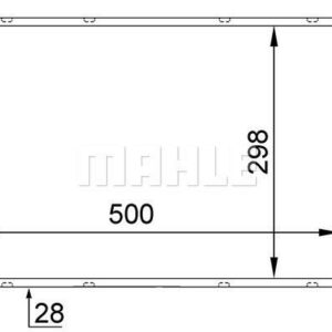 Kühlmittelkühler FORD ESCORT V - MAHLE