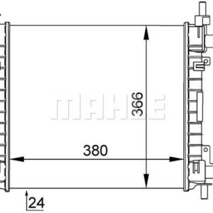 Kühlmittelkühler FORD KA - MAHLE