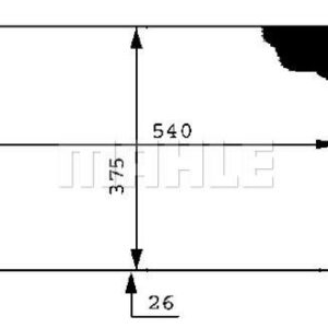 Kühlmittelkühler OPEL CORSA C - MAHLE