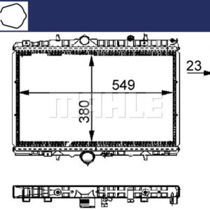 Kühlmittelkühler PEUGEOT 406/607 / CITR C5 - MAHLE