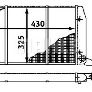 Kühlmittelkühler AUDI 80 - MAHLE