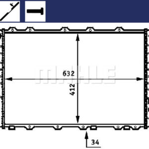 Kühlmittelkühler AUDI 100 / A6 - MAHLE