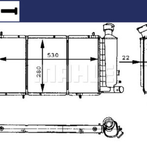 Kühlmittelkühler CITROEN C15 - MAHLE