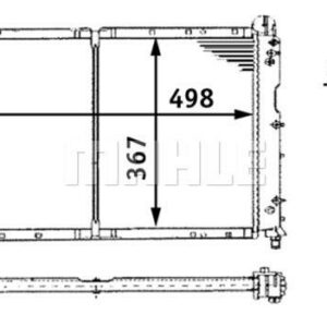 Kühlmittelkühler FIAT TEMPRA/TIPO/ALFA ROM - MAHLE