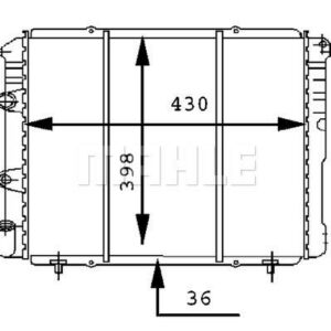 Kühlmittelkühler RENAULT 19 / TRAFIC - MAHLE