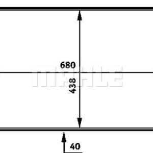 Kühlmittelkühler RENAULT ESPACE IV/VEL SAT - MAHLE