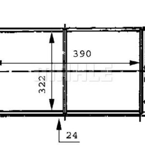 Kühlmittelkühler CITROEN SAXO/PEUGE 106 II - MAHLE