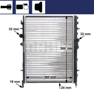 RADYATÖR P206 1.4-1.6 KLİMALI 732886 - MAHLE