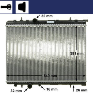 Kühlmittelkühler PEUGEOT 307/CITROEN XSARA - MAHLE