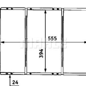 Kühlmittelkühler FIAT BRAVA 1.9 TD - MAHLE