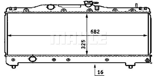 Kühlmittelkühler TOYOTA CARINA E - MAHLE