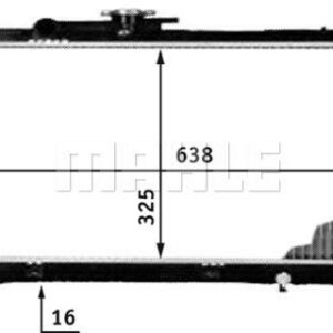 Kühlmittelkühler TOYOTA STARLET - MAHLE