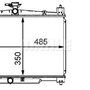 Kühlmittelkühler TOYOTA YARIS - MAHLE