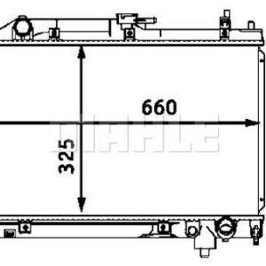 Kühlmittelkühler TOYOTA AVENSIS - MAHLE