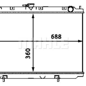 Kühlmittelkühler NISSAN PRIMERA P11/WP11 - MAHLE