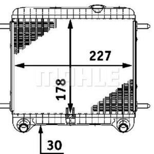 Kühlmittelkühler MB E-CL. W211 - MAHLE