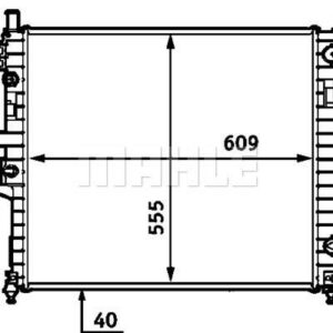 MOTOR SU RADYATORU MERCEDES ML-CLASS W163 98 05 - MAHLE