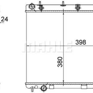 Kühlmittelkühler CITROEN C3 - MAHLE