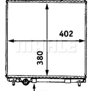 Kühlmittelkühler CITROEN C3 - MAHLE