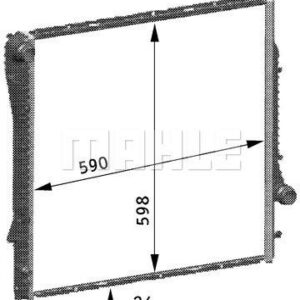 MOTOR SU RADYATORU OTM/SANZ BMW M54 M57 M62 E53 03 06 - MAHLE