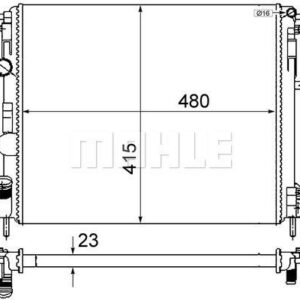 Kühlmittelkühler RENAULT KANGOO - MAHLE