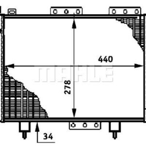 Kühlmittelkühler RENAULT 4 - MAHLE