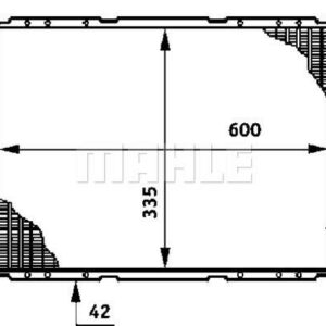 Kühlmittelkühler FORD TRANSIT - MAHLE