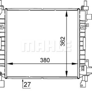 Kühlmittelkühler FORD KA - MAHLE