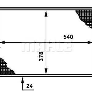 Kühlmittelkühler OPEL VECTRA - MAHLE