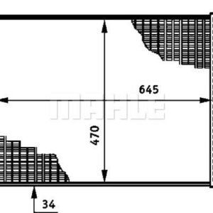 Kühlmittelkühler VW SHARAN/FORD GALAXY/SEA - MAHLE