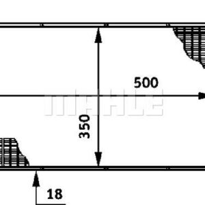 Kühlmittelkühler SAAB 900 - MAHLE