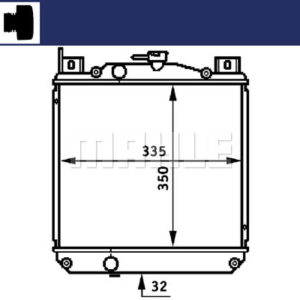 Kühlmittelkühler SUZUKI SWIFT - MAHLE