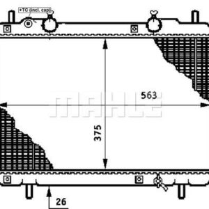 Kühlmittelkühler FIAT BRAVA - MAHLE