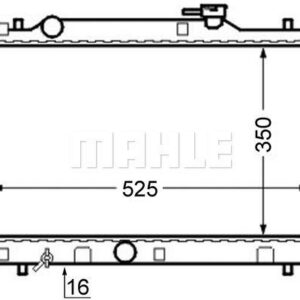 Kühlmittelkühler SUZUKI BALENO - MAHLE