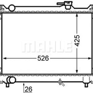 Kühlmittelkühler SUZUKI VITARA - MAHLE