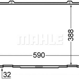 Kühlmittelkühler VOLVO 850 TURBO - MAHLE