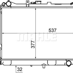 Kühlmittelkühler MAZDA E2200 - MAHLE