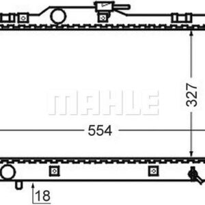 Kühlmittelkühler TOYOTA STARLET - MAHLE